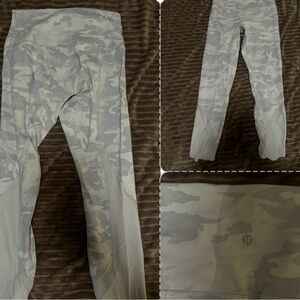 Lululemon Gray Camo Leggings